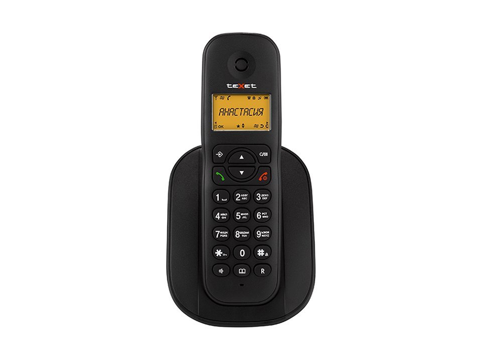 Бесшнуровой телефонный аппарат teXet TX-D4505А черный - фото