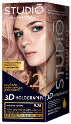 Крем-краска д/волос STUDIO 3D HOLOGRAPHY 9.25 Розовое золото - фото