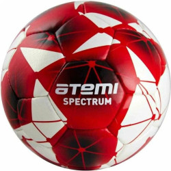 Мяч футбольный ATEMI SPECTRUM, PU, бел/красн, р.5 - фото