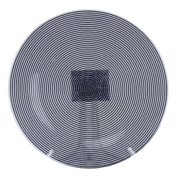 Тарелка круглая 25 см Чёрное Гипно S3010  - фото