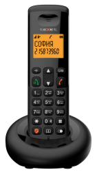 Бесшнуровой телефонный аппарат teXet TX-D4905A черный - фото