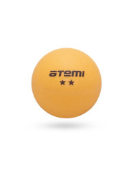 Мячи д/наст.тенниса Атеми 2*, пластик, 40+, оранж.  ATВ201 - фото