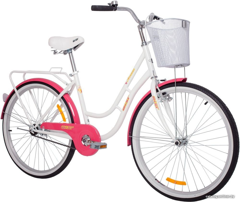 Велосипед AIST Avenue 26 бело-розовый 2021