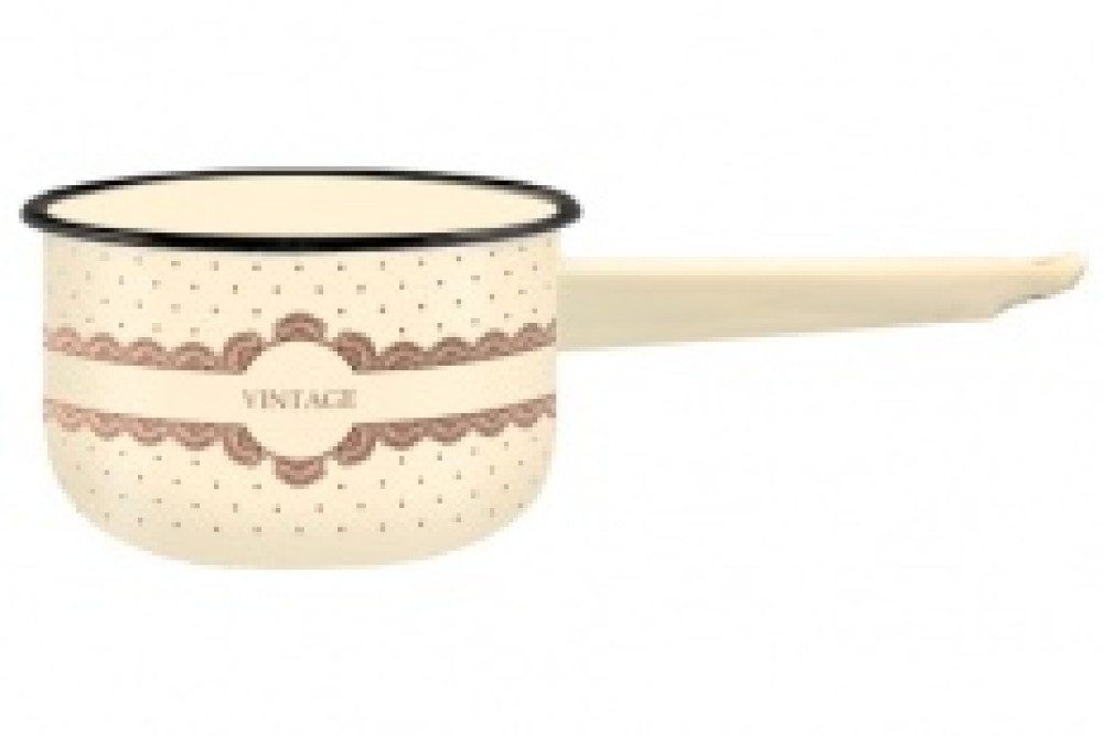 1с42с_Vi Ковш эмал 1,5л цил без/кр Vintage  ТМ Appetite