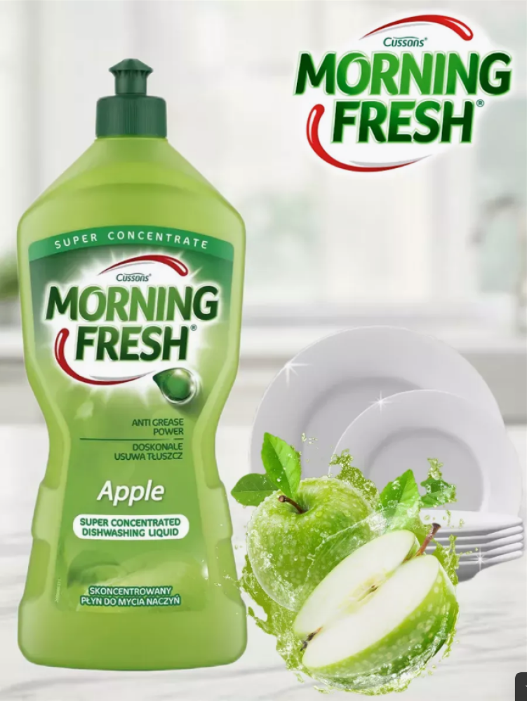 MORNING FRESH Жидкость д/мыт.пос. суперконц. Apple, 400 мл