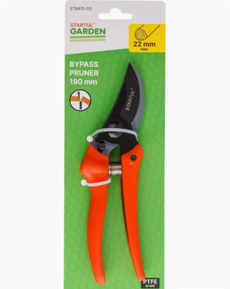 Секатор плоскостной 19см STARTUL GARDEN арт.ST6410-03