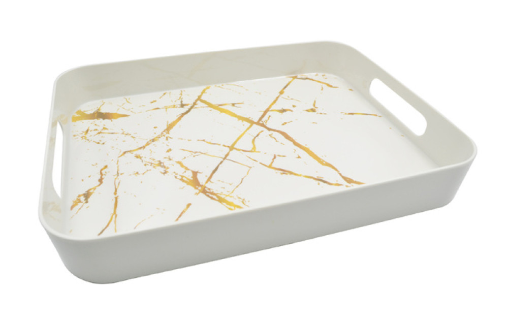 Поднос пластик  (33*25,5 см) (107006) прямоугольный