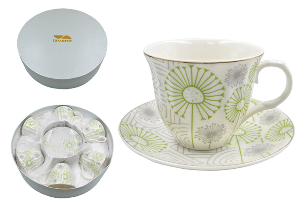 Н-р в круглой коробке (12 пр.) Lavenir 220 мл, 13,5 см, C03-754 12G фа