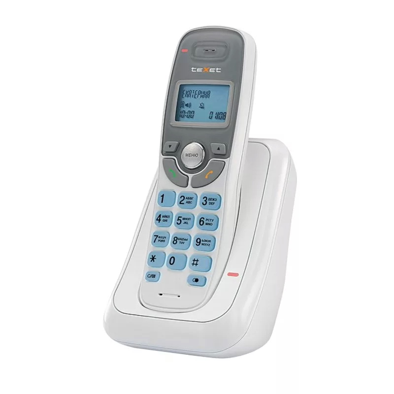 Бесшнуровой телефонный аппарат teXet  TX-D6905А (белый) - фото