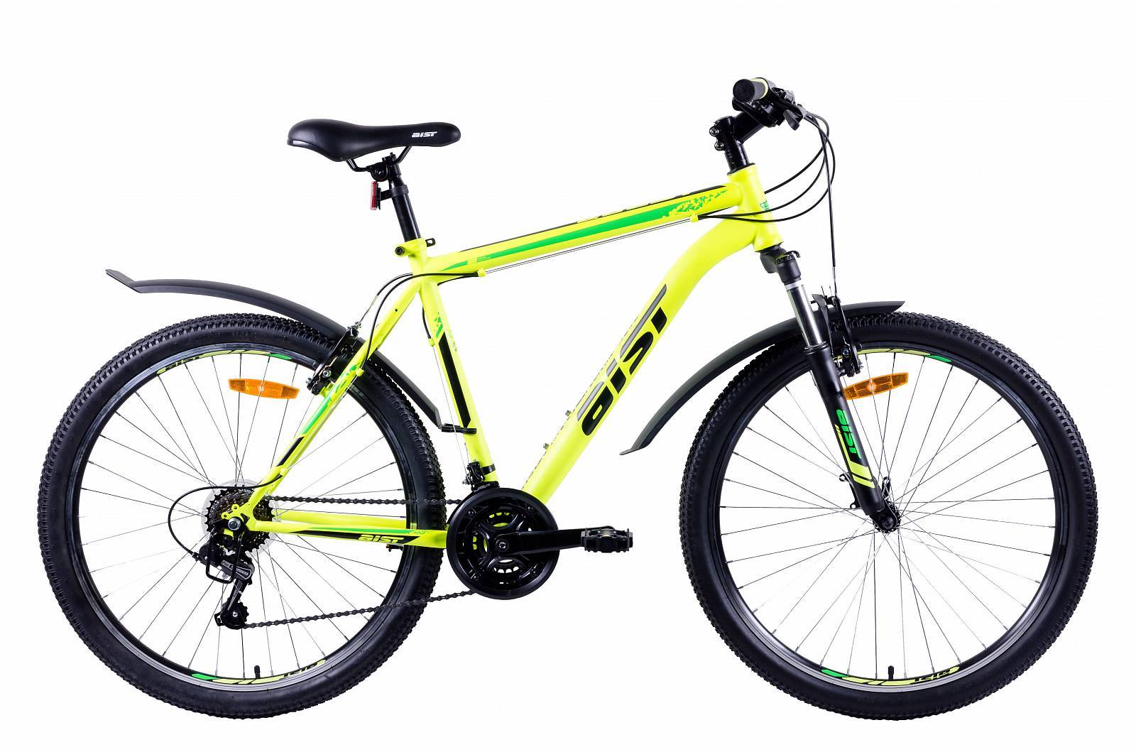 Велосипед AIST Quest/26/20/желто-зеленый/2022 - фото