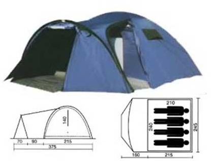 Палатка туристическая PANORAMA 4 - фото