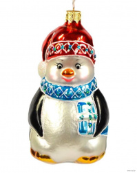 Елочное украшение из стекла 