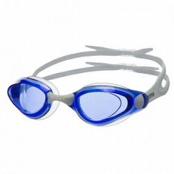 Очки для плавания Atemi, силикон (бел/син), B401 - фото