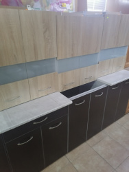 Кухня Корнелия ЭКСТРА 1,5 (Дуб сонома/Венге, Марсель) - фото