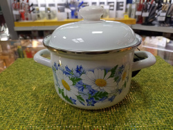 С-1608 АП2/4 Кастрюля 1,5 л  Ромашковое поле - фото