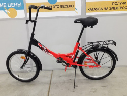 Велосипед AIST  Smart 20 1.1 20  черно- красный 2021 - фото