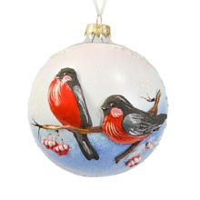 Елочный шар дек.стекл.