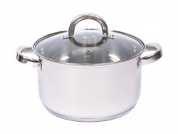 КАСТРЮЛЯ мет.со стекл.крышкой 1, 7 л/16 см (арт. GS-01211-16CA) - фото