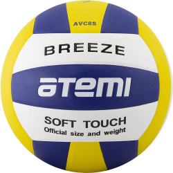 Мяч волейбольный ATEMI BREEZE, синт.кожа Microfiber, син.-жёл.-бел - фото