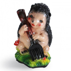 ИЗДЕЛИЕ ИЗ ГИПСА РФ ЁЖ С ВИЛАМИ АРТ.48 - фото