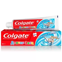 Colgate паста зубная детская Доктор Заяц со вкусом жвачки 50мл - фото