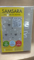 Простыня на резинке (200*180*25),арт.180Пр-8 (бязь) - фото