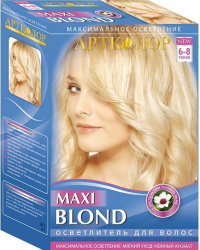 СТИМУЛ Средство для осветления волос АРТКОЛОР MAXI BLOND 30 г + 75мл - фото