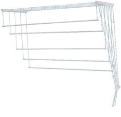 Сушилка д/белья потолочная 1,5 м, 5 стержней, белая 36-002151 - фото