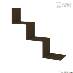 Полка настенная для книг  КМ 27 (Венге) - фото