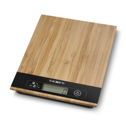 Кухонные весы teXet TSC-01w цвет бамбук - фото