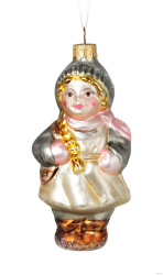 Елочная игрушка стекл.дек.