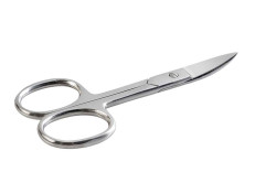 Ножницы ман.д/ногтей (серебряные) c ручн.заточкой, zo-B-102-S-SH - фото