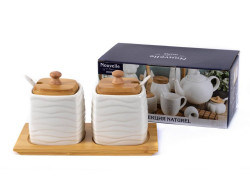 Н-Р БАНОК Д/СЫП.ПРОД.фарф.2 шт. 280 мл (арт. 2631040) - фото