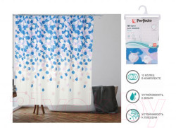 Шторка д/ванной, 180x180 см, Secret, лепестки, арт.36-118008 - фото