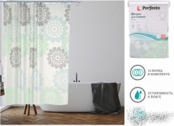 Шторка д/ванной, 180x180 см, Secret, цветы, арт.36-118005 - фото