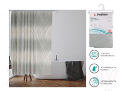 Шторка д/ванной, 180x180 см, Secret, жемчужная, арт.36-118006 - фото