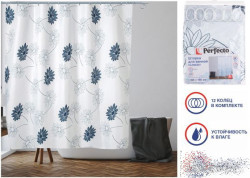 Шторка д/ванной, 180x180 см, Harmony, цветы, арт.36-118015 - фото