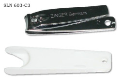 Zinger книпсер средний SLN 603 С3 в белом футляре - фото