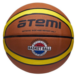 Мяч баскетбольный Atemi, р. 7, резина, 12 панелей, BB16, окруж 75-78, - фото