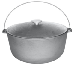 Казан чуг.с крышкой и дужкой, 6л., 1506-3 - фото