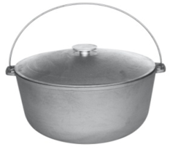 Казан чугунный с крышкой и дужкой, 10л., 1510-3 - фото