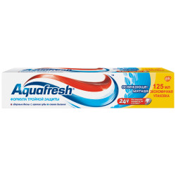 Aquafresh паста зубная 125мл освежающе-мятная - фото