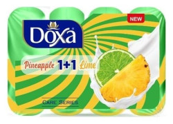 DOXA мыло туал. Pineapple 1+1 Lime/“Ананас 1+1 Лайм”, 4х80 г - фото