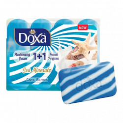 Doxa Moisturizing Cream 1+1 мыло туал. Морские Минералы, 4*80 г - фото