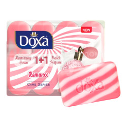 Doxa Moisturizing Cream 1+1 мыло туал. Romance/Романтика, 4*80 г - фото