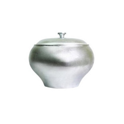 Горшок алюминиевый с крышкой БП04к объём 4 л - фото