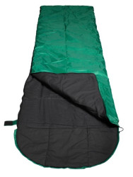 Мешок спальный двухслойный с капюшоном МСК-ОК200/зеленый - фото