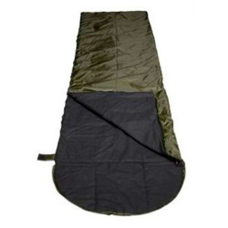 Мешок спальный трехслойный с капюшоном МСК-ОК300/зеленый - фото