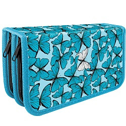 Пенал 2 отд. 190*105мм Голубые бабочки ПО-09 - фото