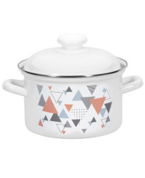 С-1608 АП2/4 Кастрюля 1,5 л Треугольники - фото